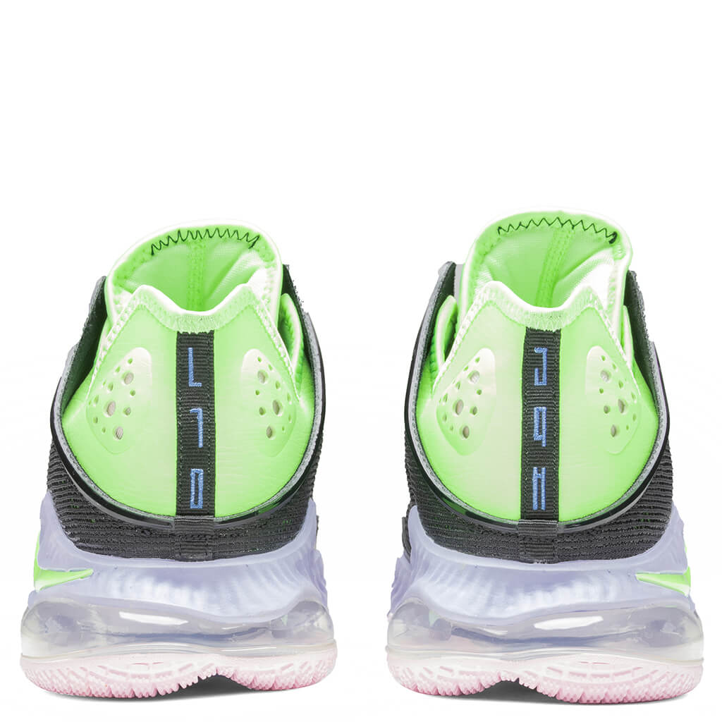 LeBron 19 Low - Black/Ghost Green/Purple Pulse