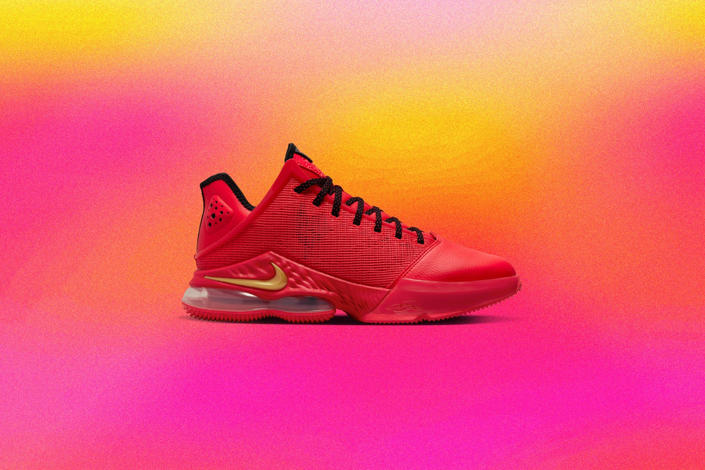 LeBron 19 Low - Light Crimson/White/Black