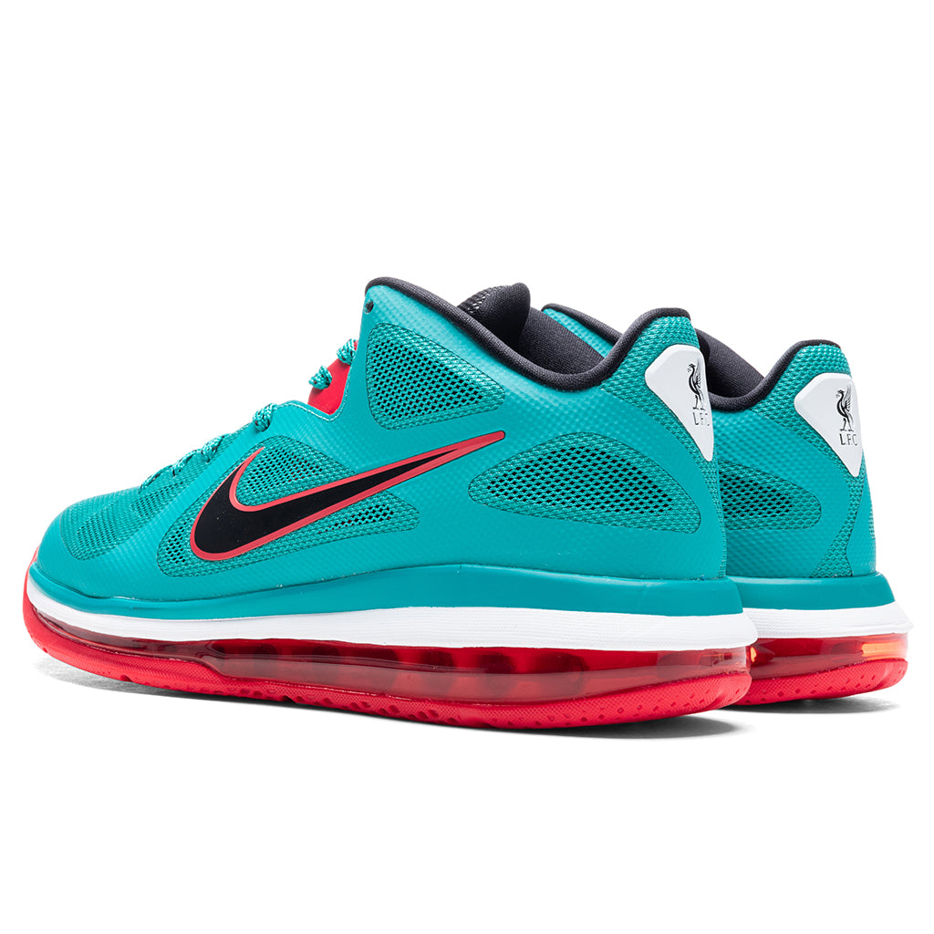 LeBron 9 Low 'Reverse Liverpool' - New Green/Black/Action Red