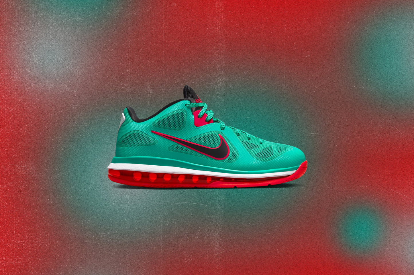 LeBron 9 Low 'Reverse Liverpool' - New Green/Black/Action Red