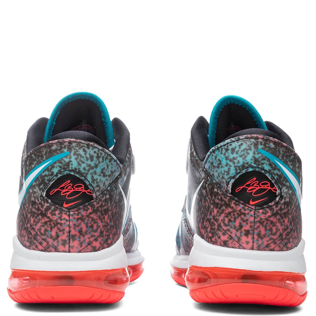 Lebron 8 V2 Low QS 'Miami Nights'- White/Solar Red