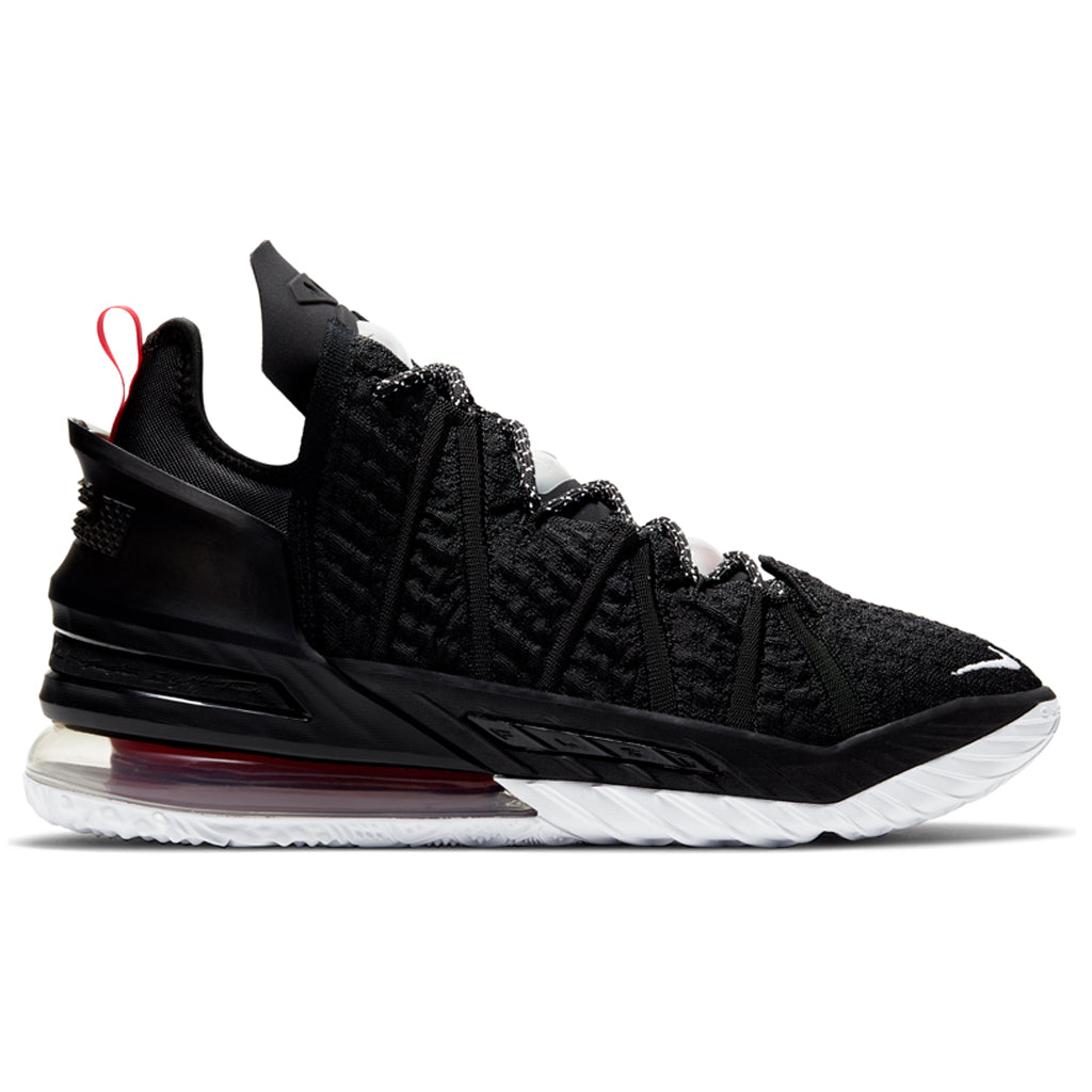 Lebron XVIII - Black/White/University Red