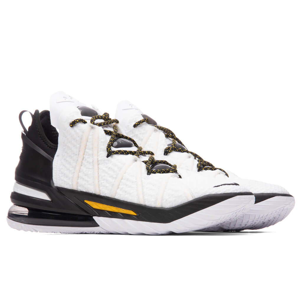 Lebron XVIII "Home" - White/Amarillo