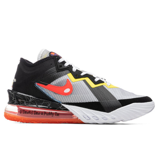Lebron XVIII Low - White/Bright Crimson
