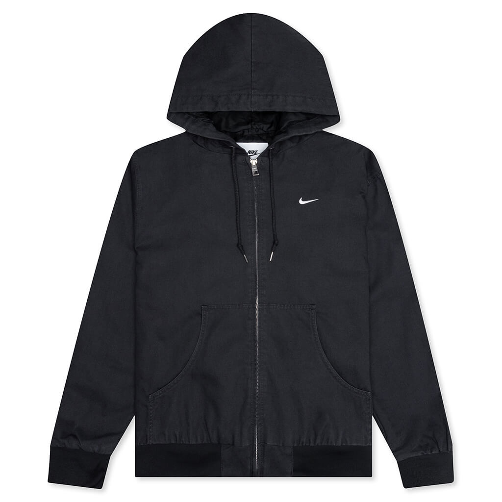 Life Padded Hooded Jacket - Off Noir/White