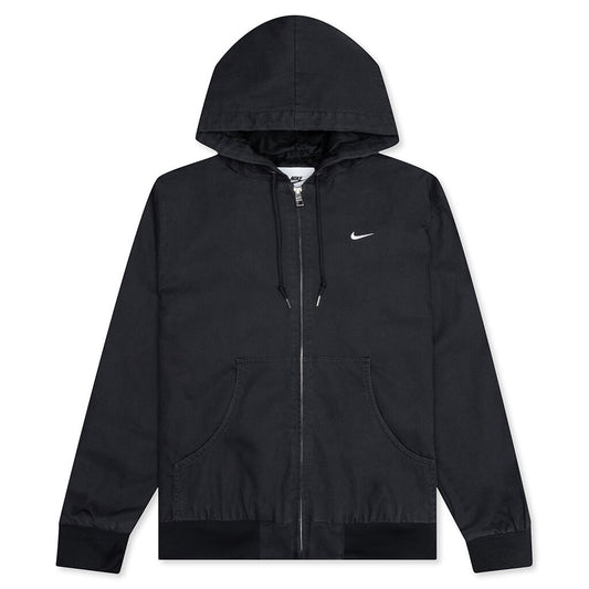 Life Padded Hooded Jacket - Off Noir/White