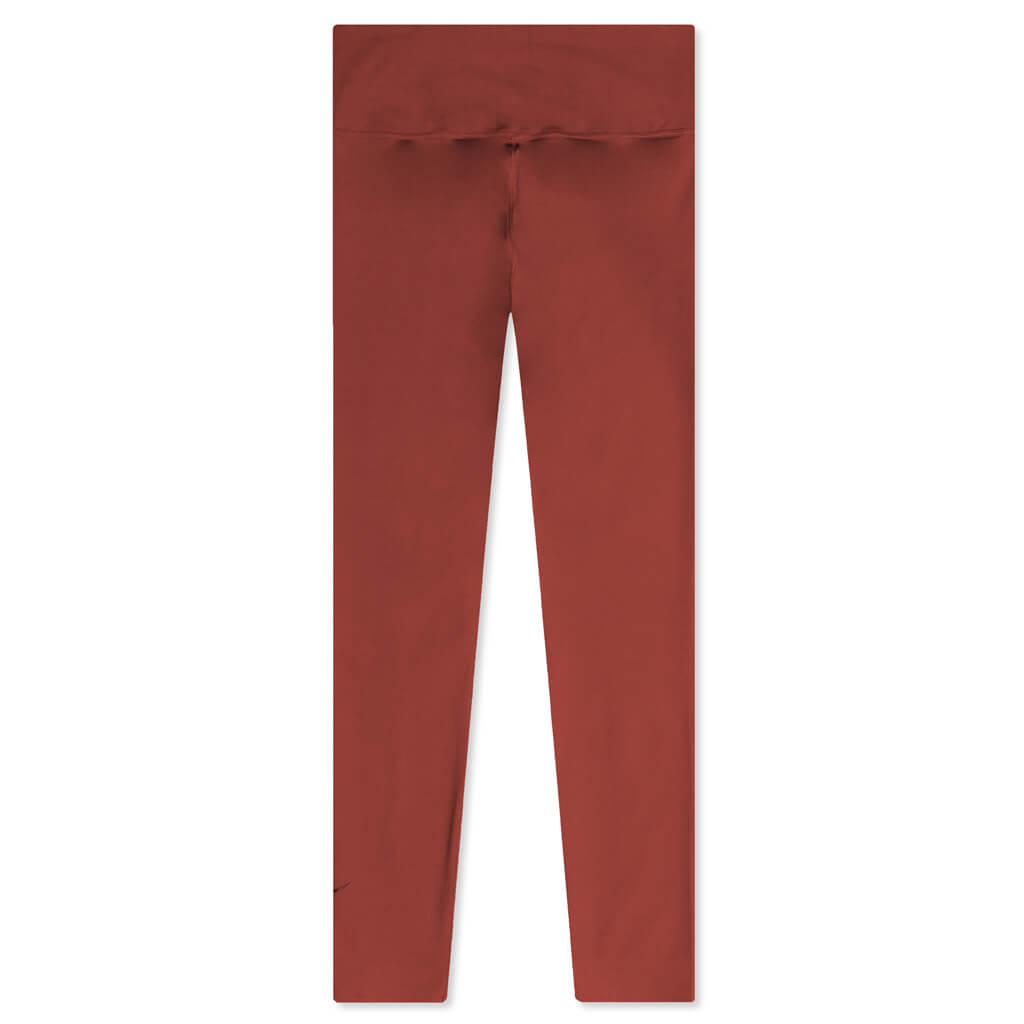 One Luxe Women's Mid-Rise 7/8 Leggings - Redstone/Clear