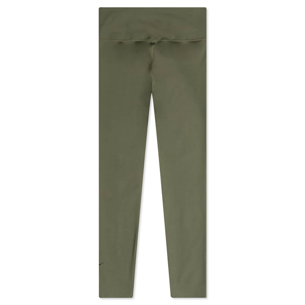 One Luxe Women's Mid-Rise 7/8 Leggings - Medium Olive/Clear