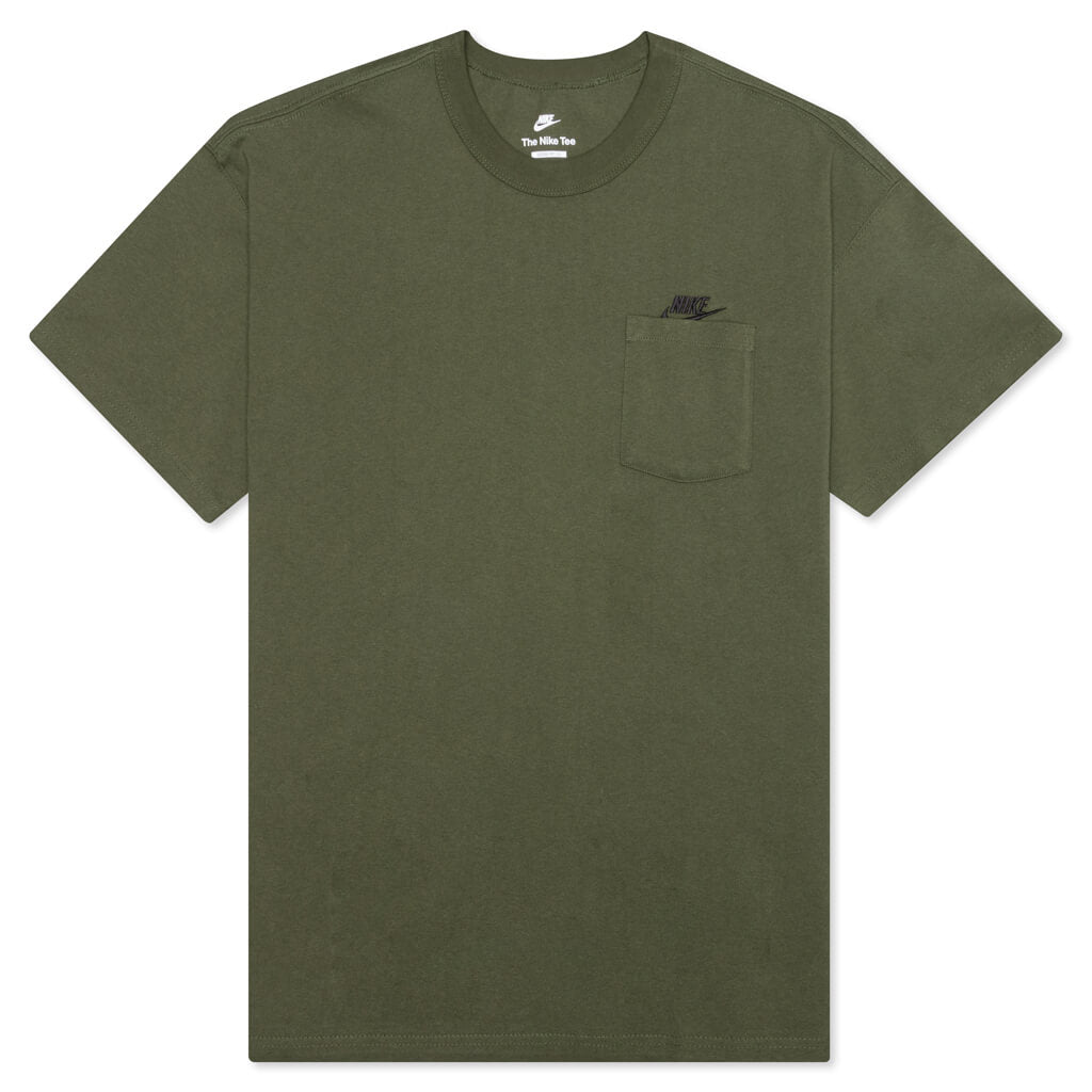 Premium Sportswear Essential Pocket T-Shirt - Rough Green/Black