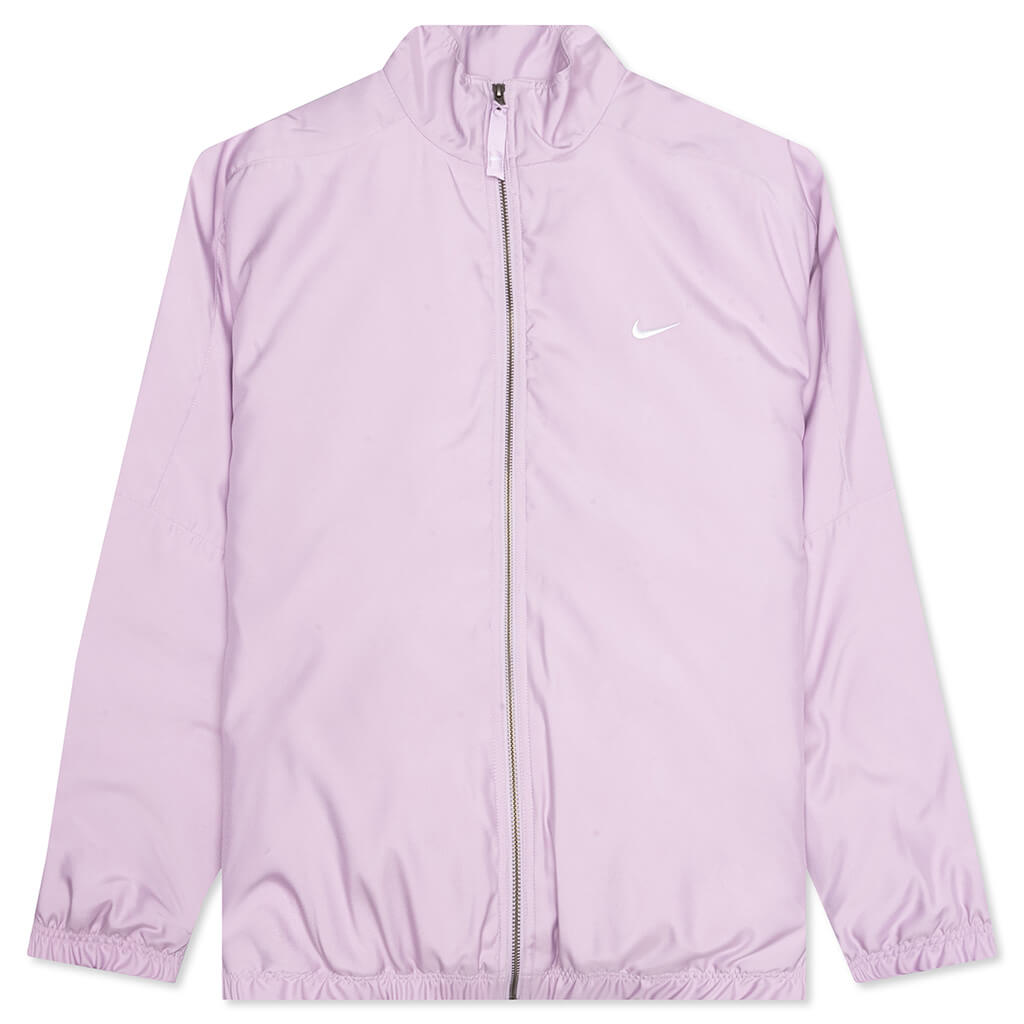 Solo Swoosh Satin Bomber Jacket - Doll/Black/White