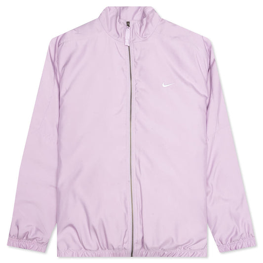 Solo Swoosh Satin Bomber Jacket - Doll/Black/White