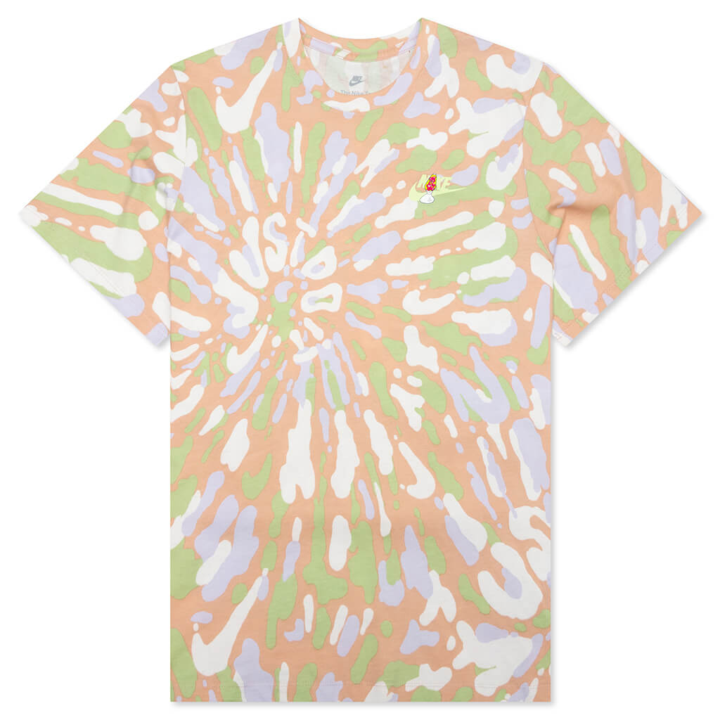 Sportswear Black Light Tie-Dye T-Shirt - Sail/Pink Oxford