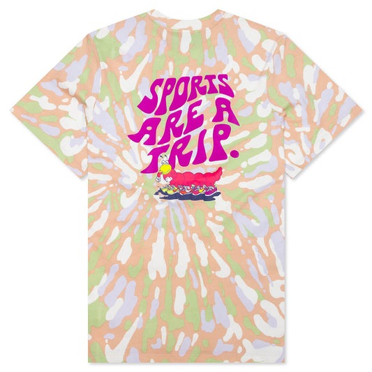 Sportswear Black Light Tie-Dye T-Shirt - Sail/Pink Oxford