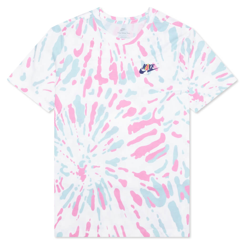 Sportswear Black Light Tie-Dye T-Shirt - White