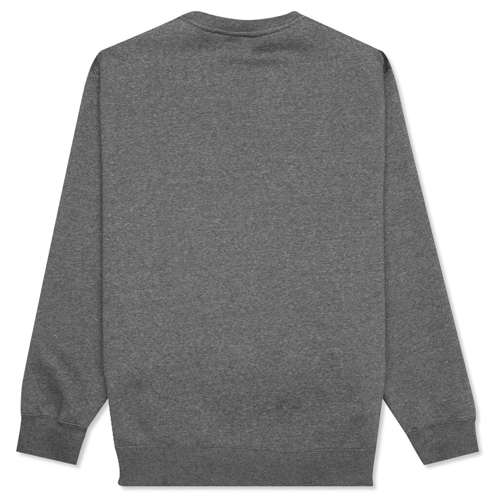 Sportswear Club Fleece Crew - Charcoal Heather/White