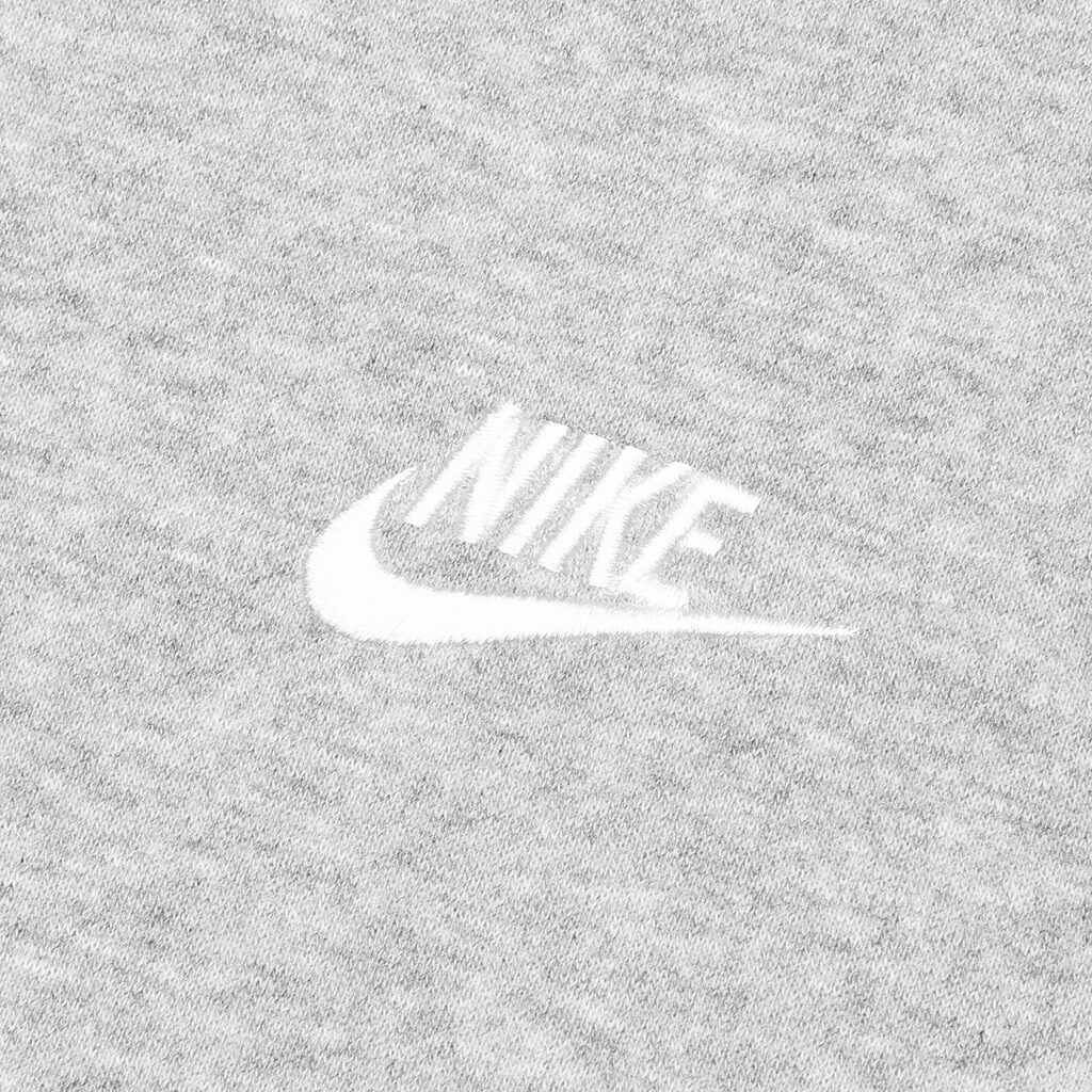 Sportswear Club Fleece Crew - Dark Grey Heather/White