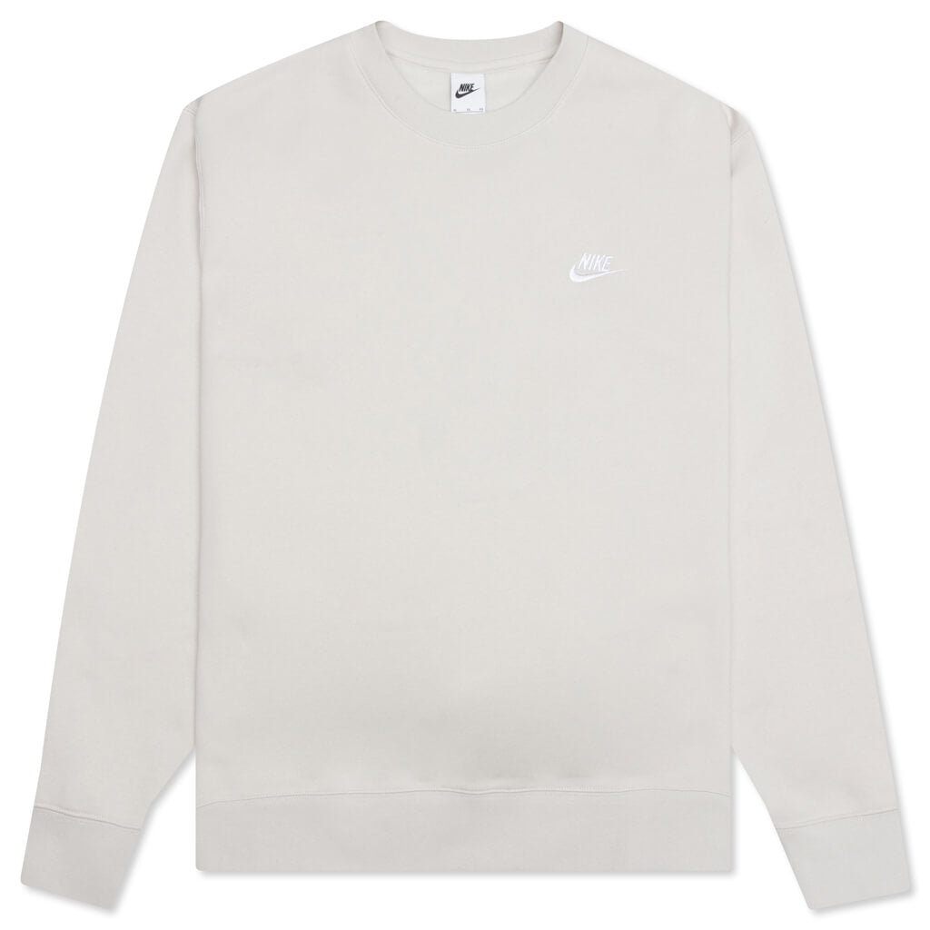 Sportswear Club Fleece Crew - Light Bone/White