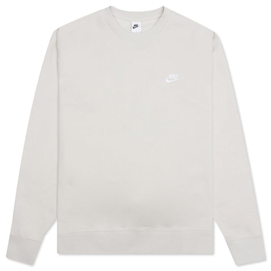 Sportswear Club Fleece Crew - Light Bone/White
