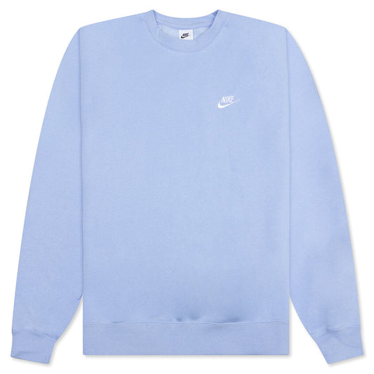 Sportswear Club Fleece Crew - Light Marine/White