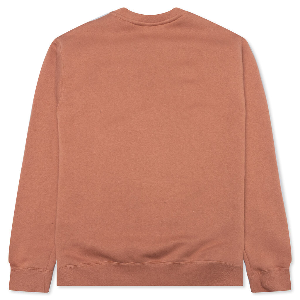 Sportswear Club Fleece Crew - Mineral Clay/White