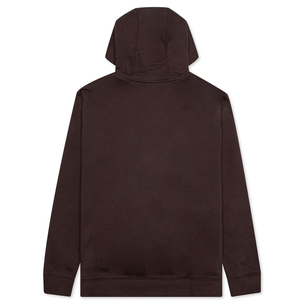 Sportswear Club Fleece Full-Zip Hoodie - Brown Basalt/Brown Basalt/White