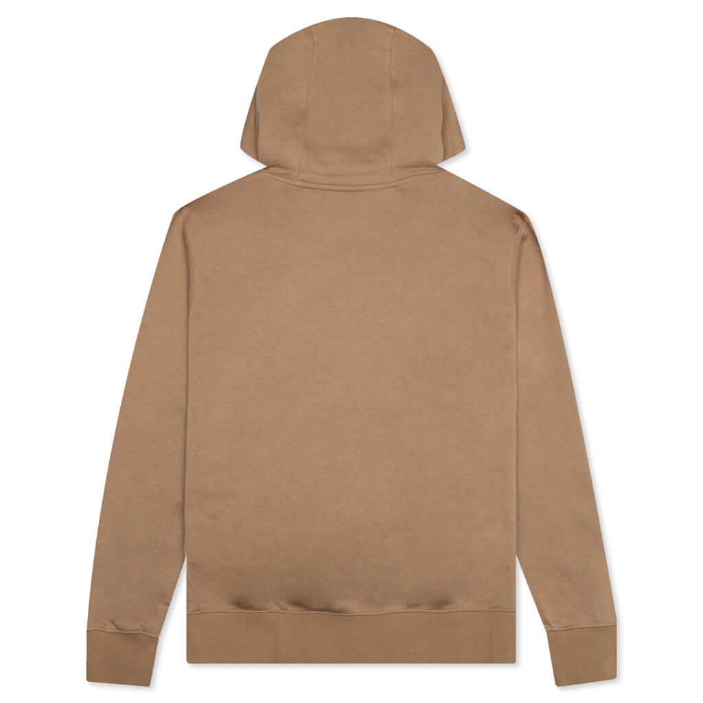 Sportswear Club Fleece Full-Zip Hoodie - Dark Driftwood/White