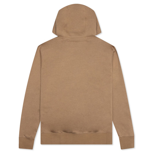 Sportswear Club Fleece Full-Zip Hoodie - Dark Driftwood/White