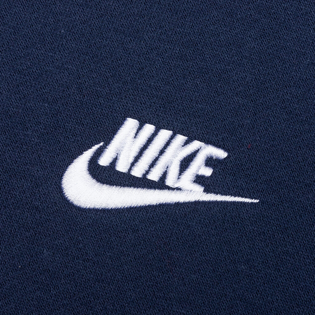 Sportswear Club Fleece Full-Zip Hoodie - Midnight Navy/White