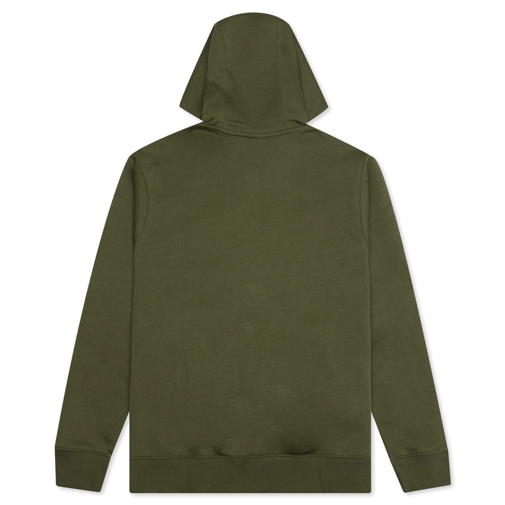 Sportswear Club Fleece Full-Zip Hoodie - Rough Green/White