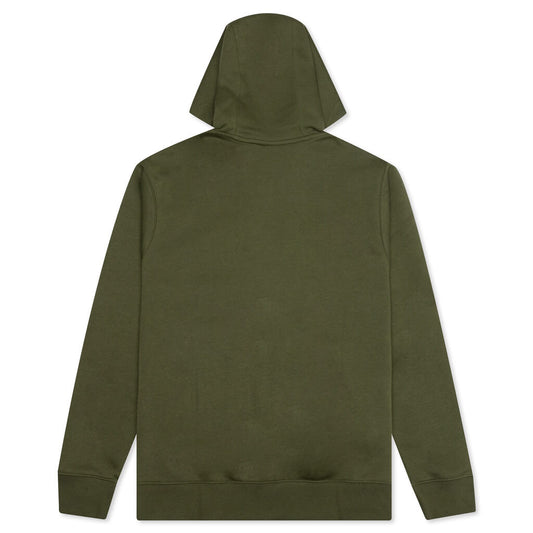 Sportswear Club Fleece Full-Zip Hoodie - Rough Green/White