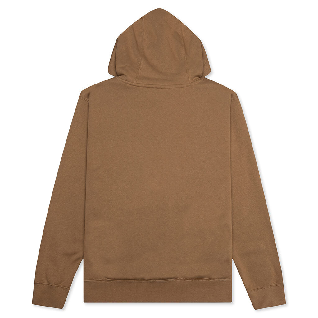 Sportswear Club Fleece Pullover Hoodie - Dark Driftwood/White