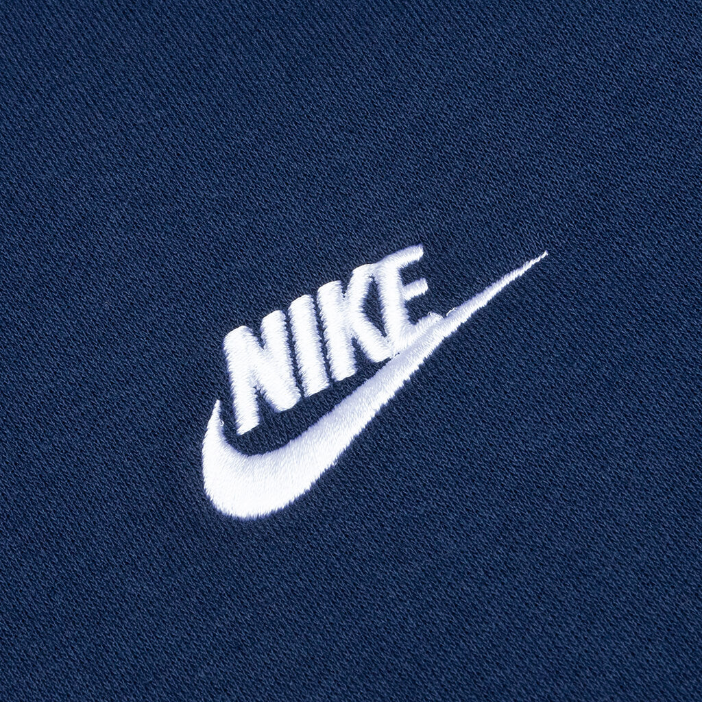 Sportswear Club Fleece Pullover Hoodie - Midnight Navy/White