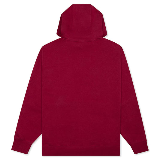 Sportswear Club Fleece Pullover Hoodie - Pomegranate/White