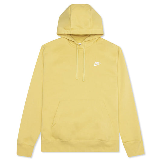 Sportswear Club Fleece Pullover Hoodie - Saturn Gold/White