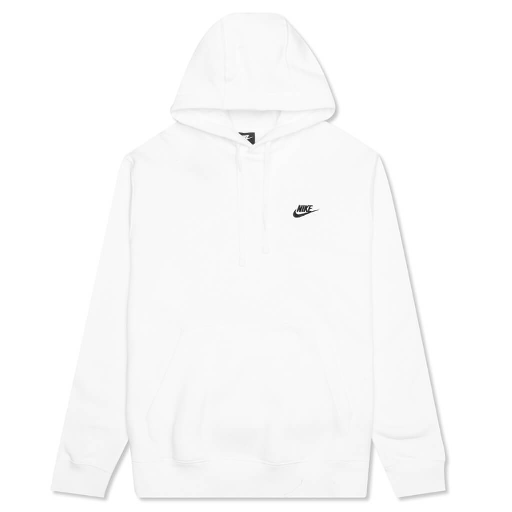 Sportswear Club Fleece Pullover Hoodie - White/Black