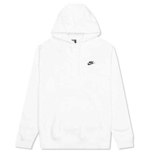 Sportswear Club Fleece Pullover Hoodie - White/Black
