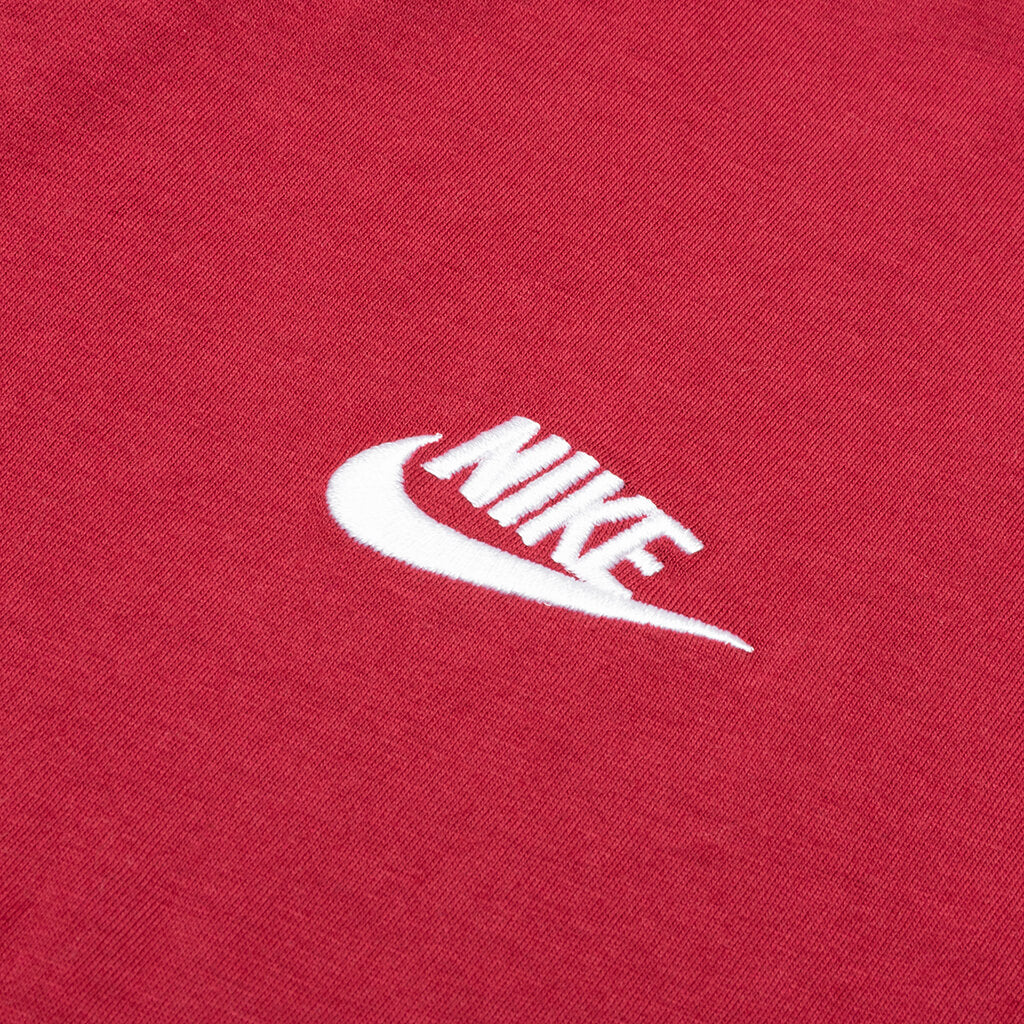 Sportswear Club T-Shirt - Pomegranate/White
