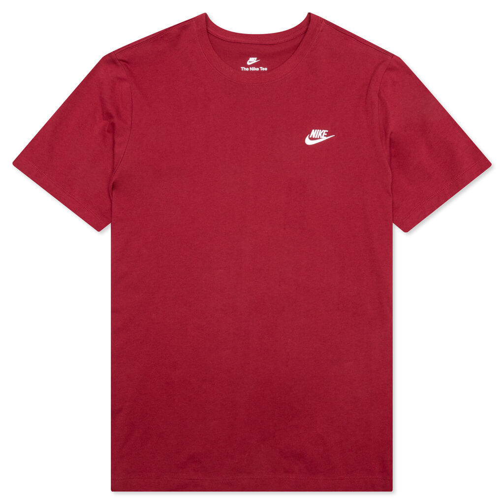 Sportswear Club T-Shirt - Pomegranate/White