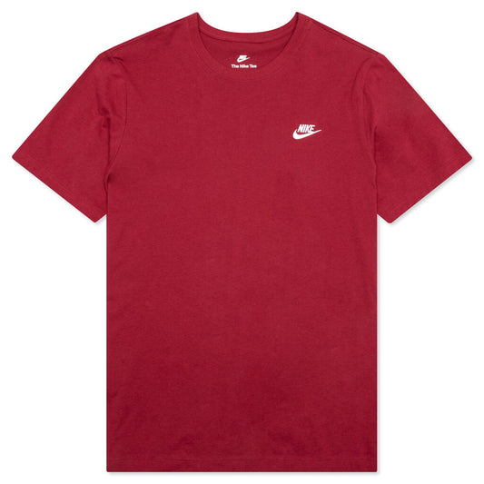 Sportswear Club T-Shirt - Pomegranate/White