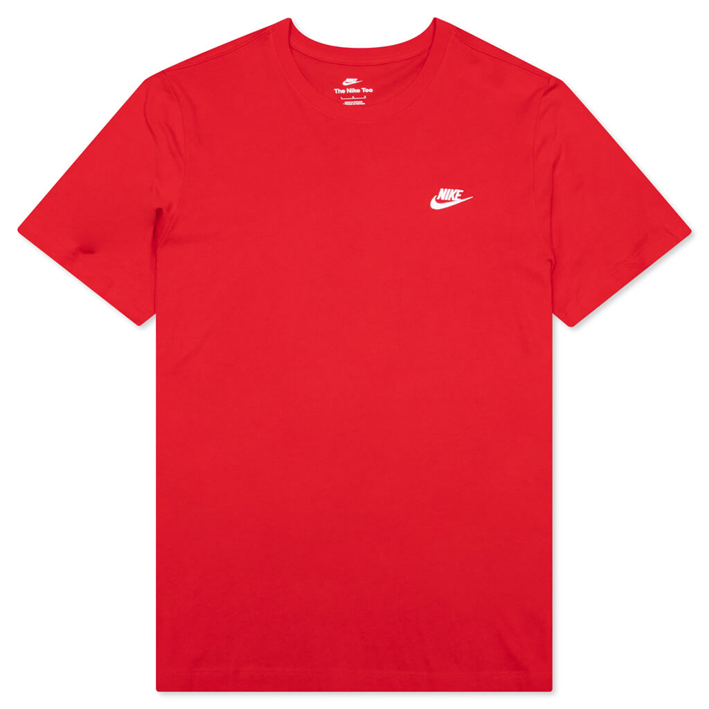 Sportswear Club T-Shirt - University Red/White