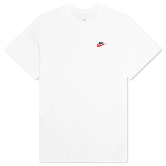 Sportswear Club T-Shirt - White/Black/University Red