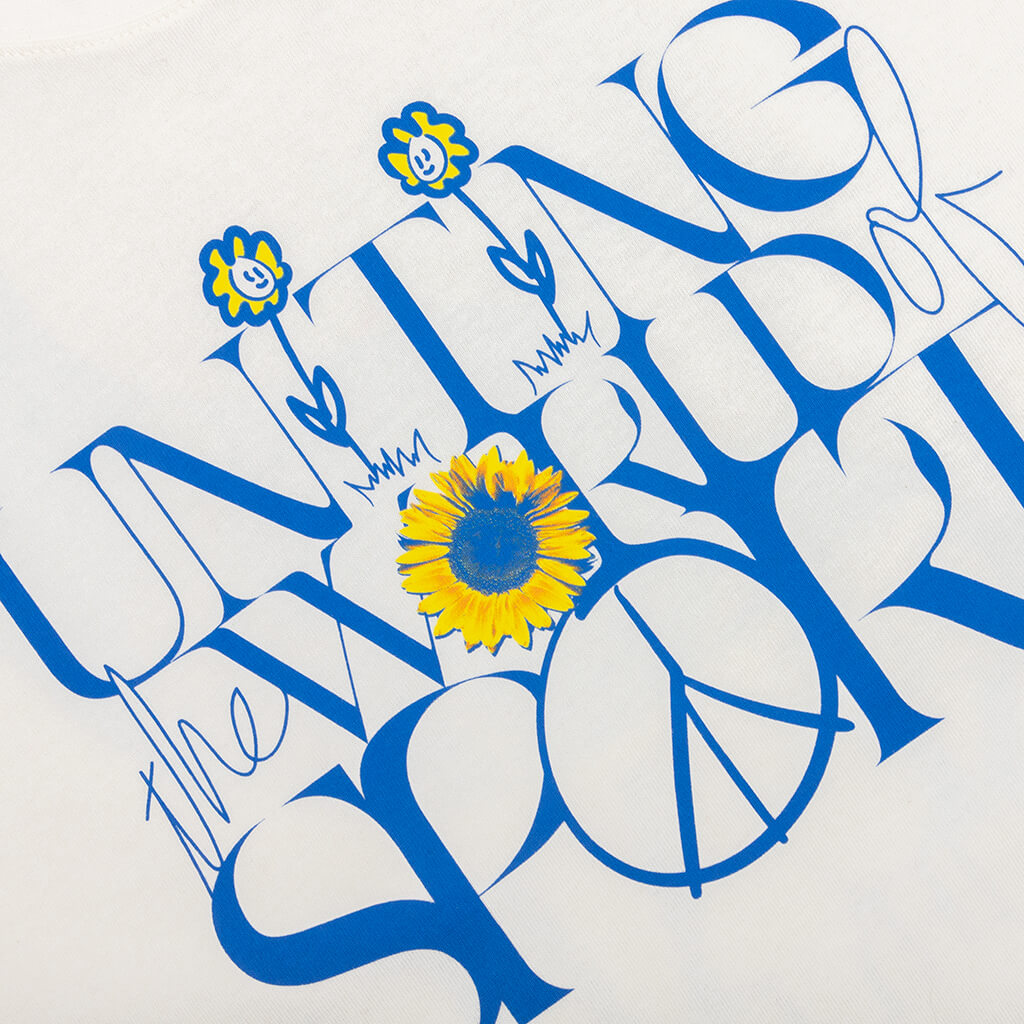 Sportswear Uniting The World L/S T-Shirt - Pure/Yellow Strike/Signal Blue