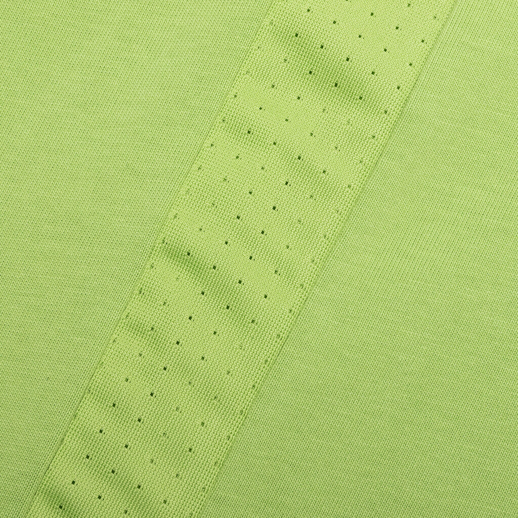 Sportswear Lightweight Knit Short Sleeve Top - Vivid Green/Black