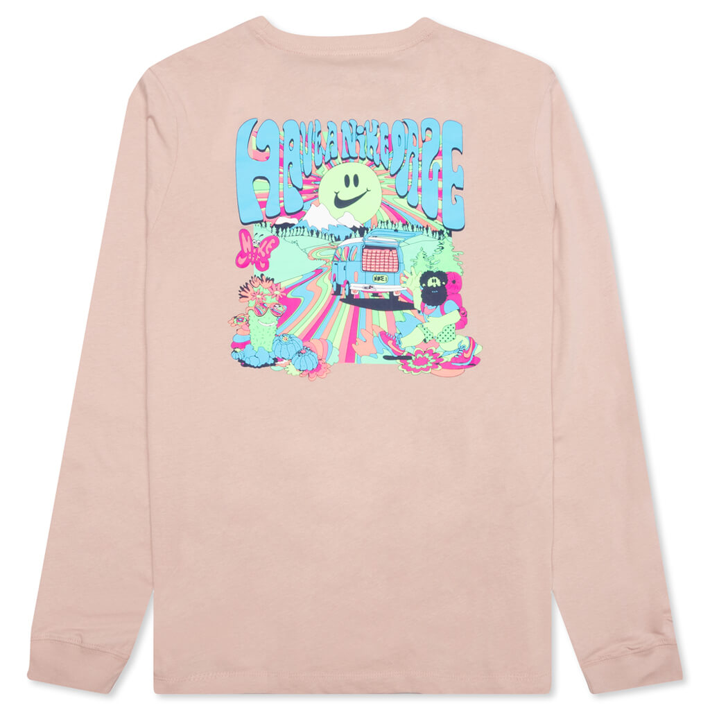 Sportswear Day Black Light L/S T-Shirt - Pink Oxford