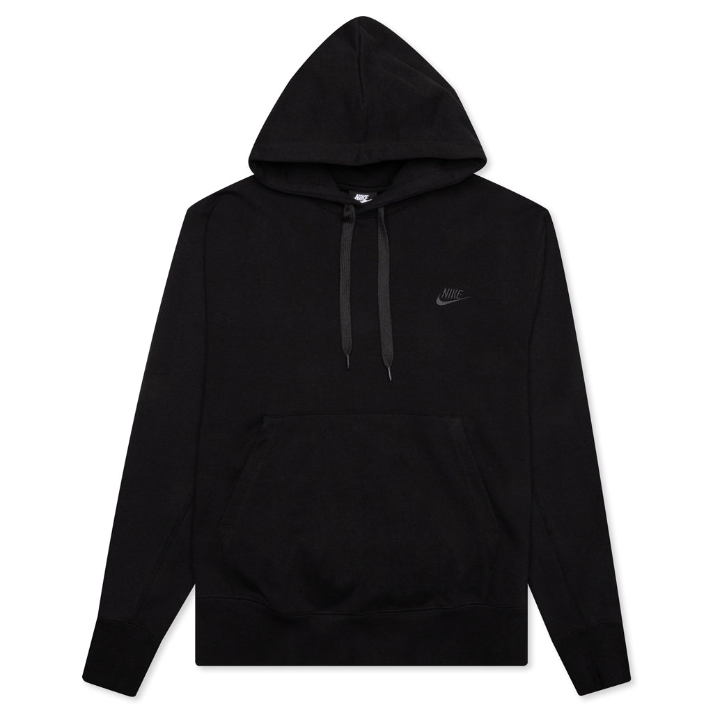 Sportswear Pullover French Terry Hoodie - Black/Off Noir