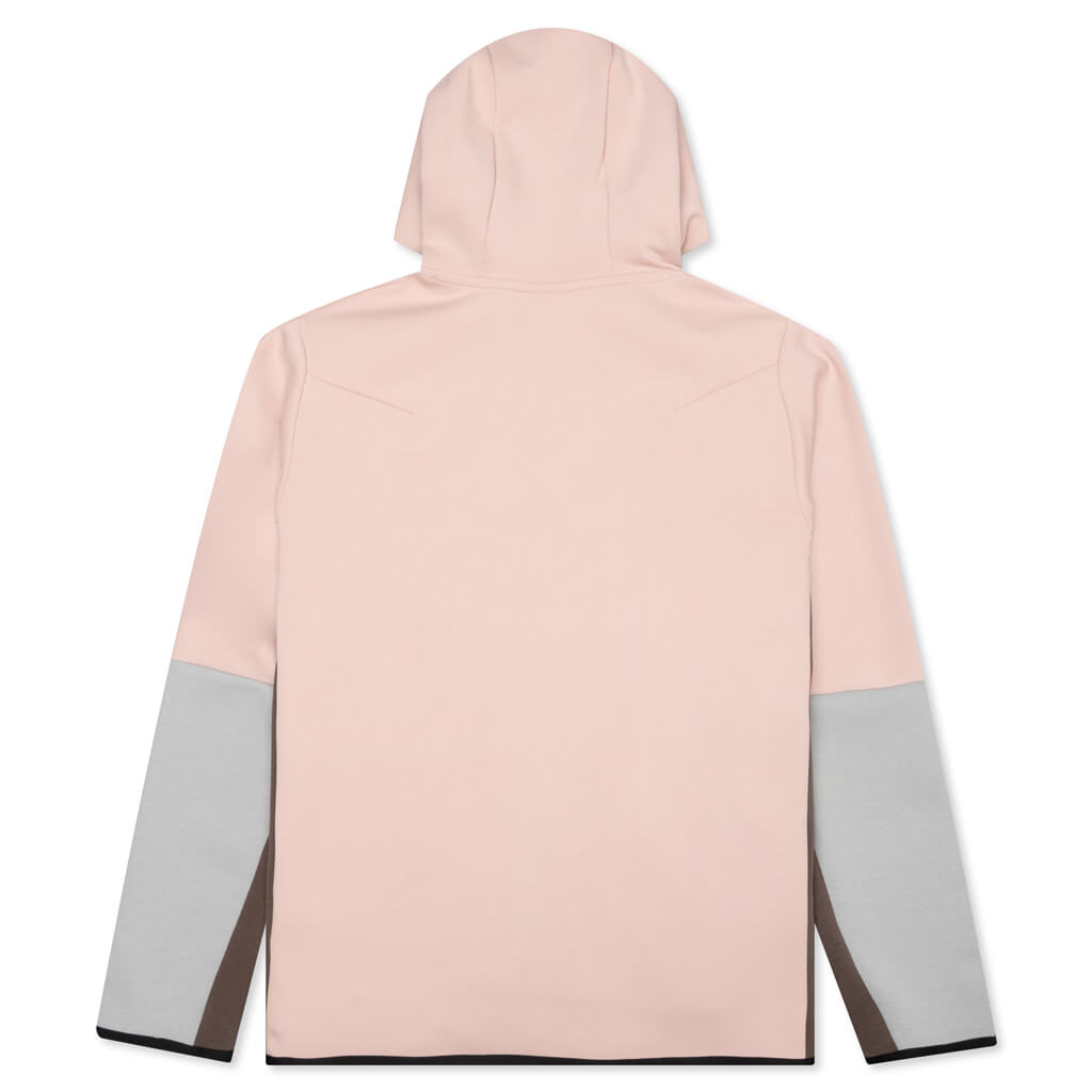 Sportswear Tech Fleece Full Zip Up Hoodie - Pink Oxford/DK Driftwood/Ironstone