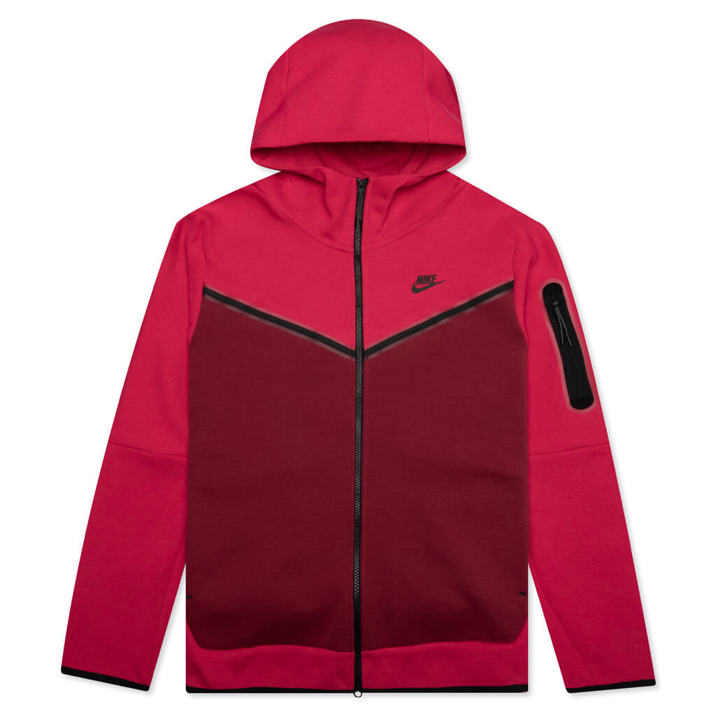 Sportswear Tech Fleece Full-Zip Hoodie - Very Berry/Pomegranate/Black