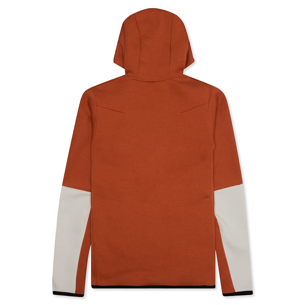 Sportswear Tech Fleece Full Zip Up Hoodie - Burnt Sunrise/Light Bone