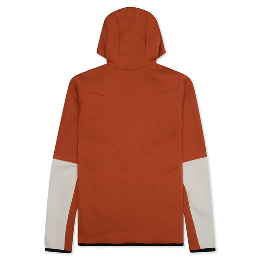 Sportswear Tech Fleece Full Zip Up Hoodie - Burnt Sunrise/Light Bone