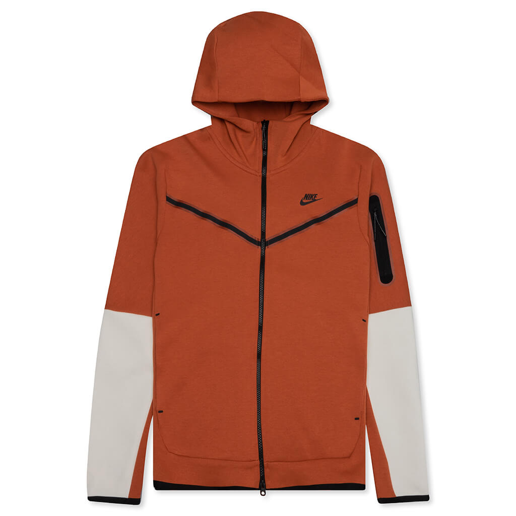 Sportswear Tech Fleece Full Zip Up Hoodie - Burnt Sunrise/Light Bone